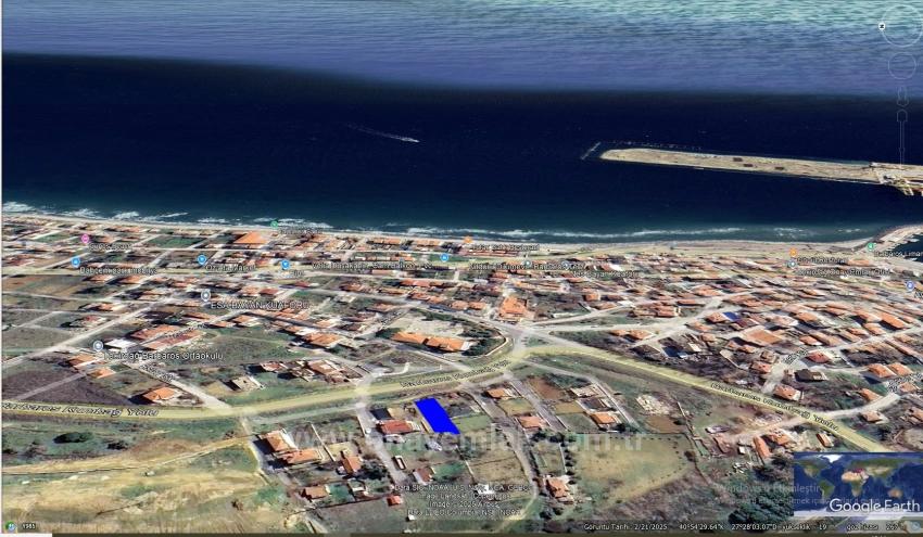 Grundstück An Der Hauptstraße In Tekirdağ Barbarosta, Geeignet Für Ein Einfamilienhausprojekt Mit Vorhandener Infrastruktur