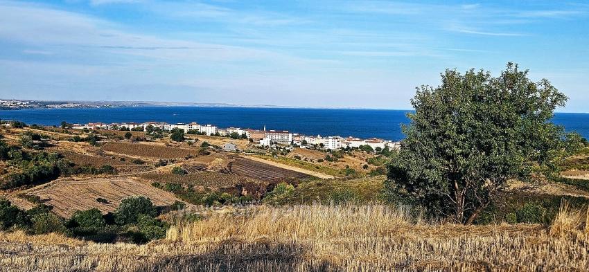 Bargain 1,150 M2 Land With Full Sea View In Tekirdağ Topağaç Neighborhood