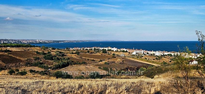 Bargain 1,150 M2 Land With Full Sea View In Tekirdağ Topağaç Neighborhood