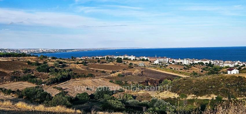 Bargain 1,150 M2 Land With Full Sea View In Tekirdağ Topağaç Neighborhood