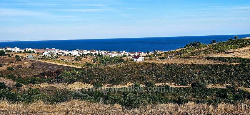 Bargain 1,150 M2 Land With Full Sea View In Tekirdağ Topağaç Neighborhood