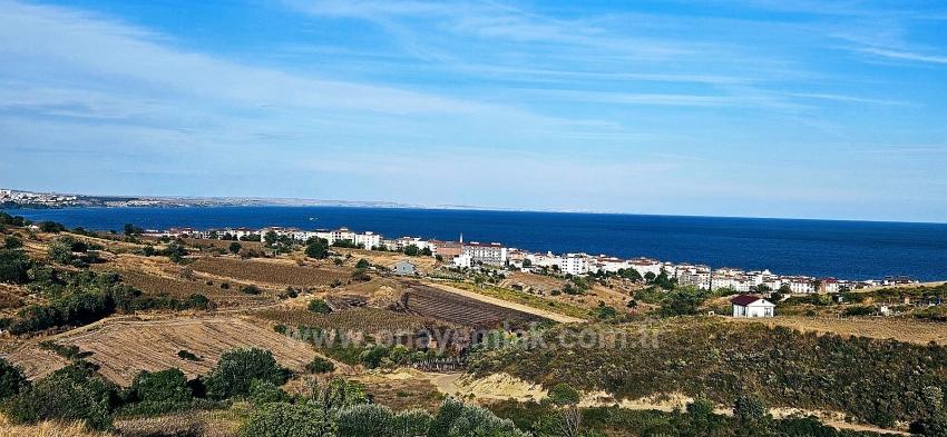 Bargain 1,150 M2 Land With Full Sea View In Tekirdağ Topağaç Neighborhood