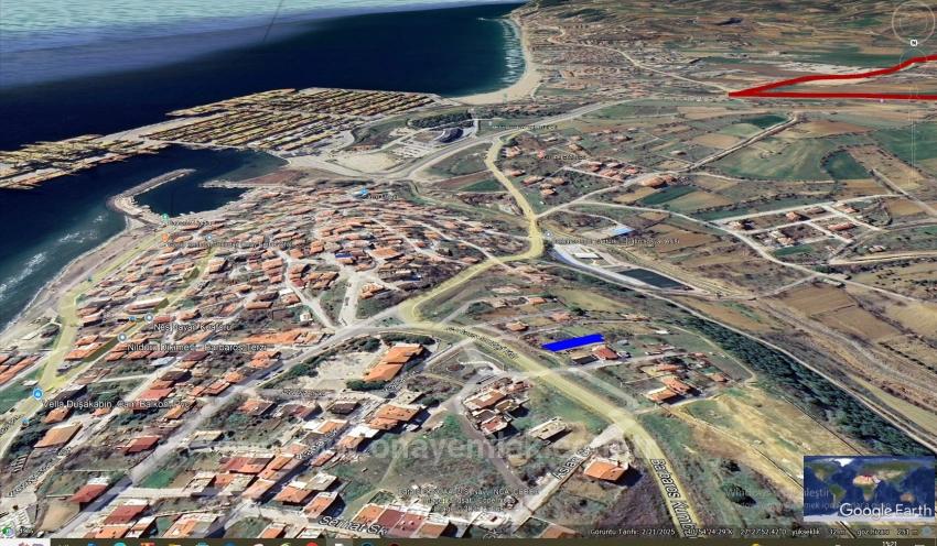 Земельный Участок С Видом На Главную Дорогу В Текирдаге Барбароста, Подходящий Для Строительства Отдельно Стоящего Дома С Готовой Инфраструктурой