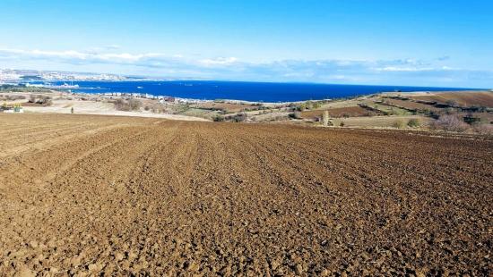 В Barbaros, Tekirdağ Участок С Панорамным Видом На Море И Город