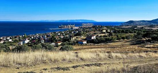 **zirve Noktada Panoramik Deniz Manzaralı** 530 M2 Kupon Köşe Arsa